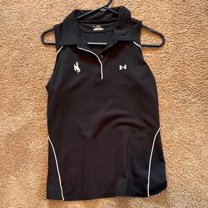 Under Armour Black Sleeveless Top with White Details